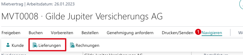 Mietlieferung