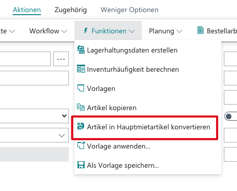 Funktion konvertieren