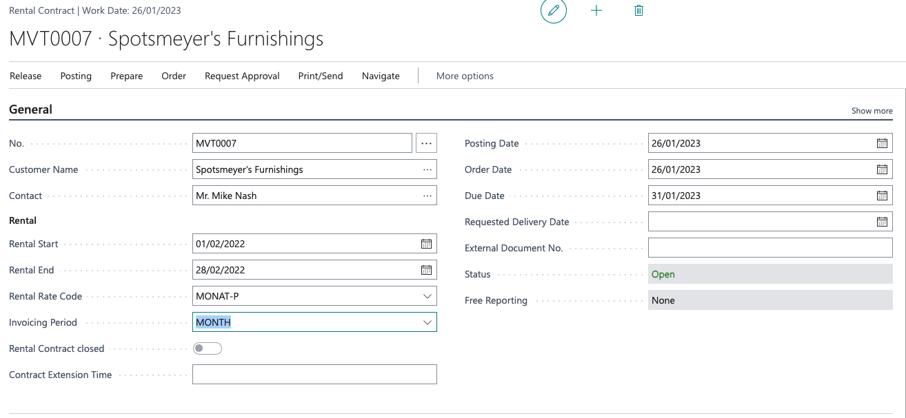 rental agreement header