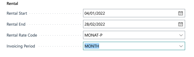 rental data